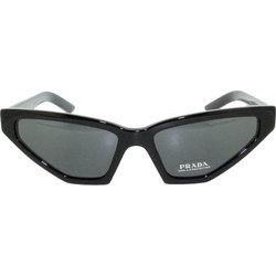 Prada SPR 12VS 1AB5S0 Γυναικεία Γυαλιά Ηλίου Cat Eye Κοκάλινα Μαύρα με Γκρι Polarized Φακό