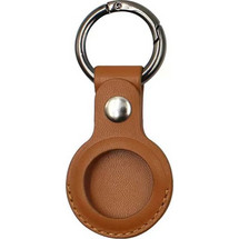 AirTag Leather Case - Καφέ