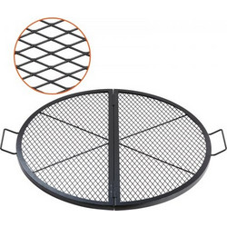 Σχάρα ψησταριάς VEVOR X-Marks Fire Pit Grill, Αναδιπλούμενη στρογγυλή σχάρα μαγειρέματος, Heavy Duty Steel Campfire Grill Grill with Handle and Support X Wire, Φορητά μαγειρικά σκεύη Camping για εξωτε