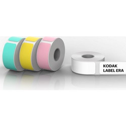 Kodak Label ERA M50 Sticker Label 12 Rolls Set (White 9Rolls, Pink/Green/Yellow 1 Roll Each)