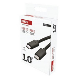 Emos USB-C to USB-C 100W 1m Black SM7028BL