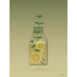 Πόστερ Lemonade VV-F2014602M 30x40cm Olive-Multi Vissevasse Κάθετοι Χαρτί