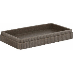 Δίσκος Μπάνιου Wire Ρητίνης Γκρι 19x10.3x2.8 cm Estia 02-26219