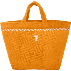 Feel & Touch Icon Υφασμάτινη Τσάντα Θαλάσσης Ώμου Αδιάβροχη Πορτοκαλί 40x68cm