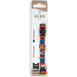 Glee Περιλαίμιο Ιμάντα Γάτας με Πλαστικό Κούμπωμα & Κουδουνάκι Multicolor Red 10mmx30cm