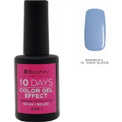 Bioshev 10 Days Color Gel Effect 204 Gloss Βερνίκι Νυχιών Μακράς Διαρκείας 11ml
