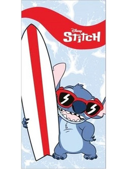 Παιδική Πετσέτα Θαλάσσης Stitch Μπλε Κόκκινο Χρώμα Disney 140x70cm