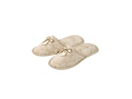FMS Γυναικεία Παντόφλα Ύφασμα Soft Flower Pattern, Χρώμα Πολύχρωμο