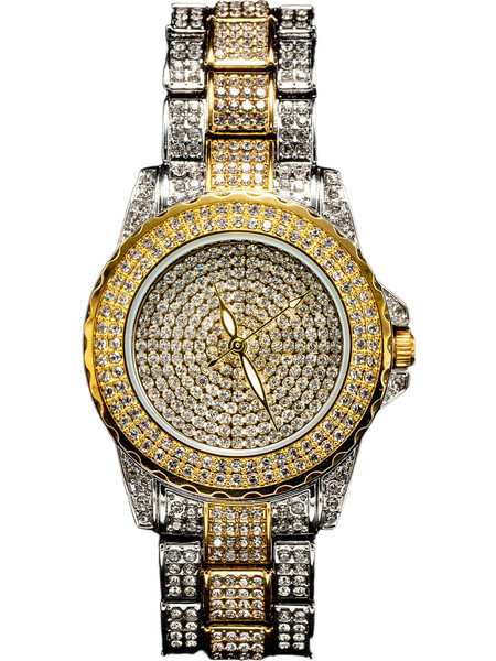 Ghetto Ladies Diamond Dial Watch Women Simple Style
