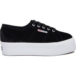Superga Γυναικεία Sneakers Flatforms Μαύρα S00DJM0-A0N