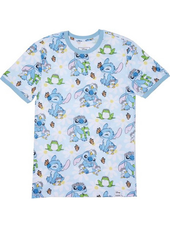 LILO AND STITCH - Springtime Stitch - T-Shirt Unisex Loungefly (L)