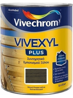 Vivechrom Vivexyl Plus 513 Συντηρητικό Εμποτισμού Ξύλου Έτοιμο προς Χρήση Ματ Έβενος 0.75lt