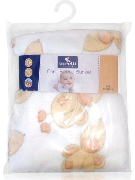 Lorelli Duck Κουβέρτα Αγκαλιάς Fleece 85x100 Λευκή Κίτρινη