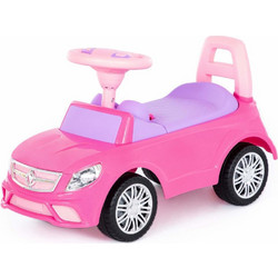 Polesie Super Car 3M Περπατούρα Ride On Αυτοκινητάκι 12m+ Ροζ