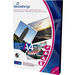Φωτογραφικό Χαρτί MediaRange για Inkjet Εκτυπωτές A4 Dual-side Matte 200g/m 50 Φύλλα (MRINK102)