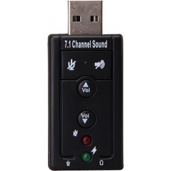 Mini USB 2.0 3D Virtual 12Mbps Audio Sound Card Adapter