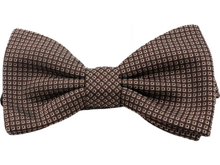 HUGO ΠΑΠΙΓΙΟΝ BOW TIE ΜΠΕΖ-ΚΑΦΕ