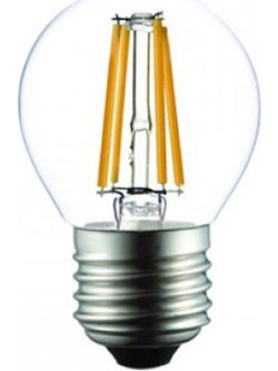 LED Λάμπα Filament Ε27 4w Ψυχρό Λευκό Φως 6500Κ GLAMO4CW Diolamp