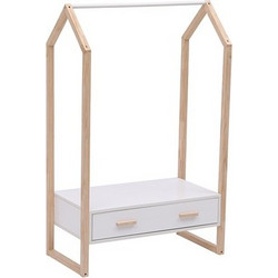 Homemarkt ΚΡΕΜΑΣΤΡΑ ΜΕ ΣΥΡΤΑΡΙ ΠΑΙΔΙΚH PEPE HM2492.03 ΜΕΛΑΜΙΝΗ-ΞΥΛΟ ΠΕΥΚΟΥ 80x40x125Υεκ