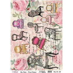 Ριζόχαρτο Decoupage -Chairs - A4