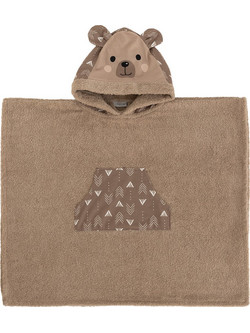 Palamaiki Teddy Παιδικό Πόντσο Θαλάσσης Καφέ 70x120cm