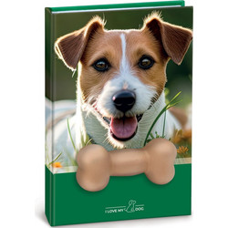 Lebez - Σημειωματάριο Squishy, I Love My Dog, Green 10x15 81951