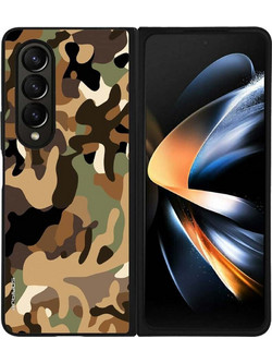 Sonique Camouflage Army Series Back Cover Brown (Samsung Galaxy Z Fold 4)