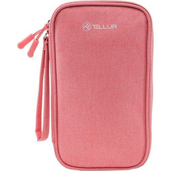 Tellur Universal Travel Cable Organizer- Τσάντα οργάνωσης Ταξιδιου ροζ TLL193021-TLL193021-Ροζ TLL193021