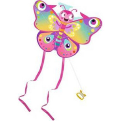 Moses Παιδικός Χαρταετός Bugs Butterfly Kite Μωβ-Ροζ