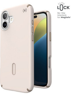 Speck Presidio2 Pro ClickLock & MagSafe - Case for iPhone 16 Plus (Bleached Bone / Heirloom Gold / Hazel Brown) - (150712-3214)
