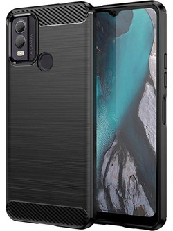 Techsuit - Carbon Silicone - Nokia C22 - Black