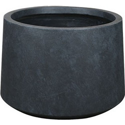MarHome Fiberclay Xsmall Κασπώ Κωνικό Μαύρο Μάρμαρο Φ23x16cm