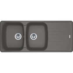 Franke Antea AZG 621-116 Stone Grey Ένθετος Νεροχύτης Γρανίτη Αντιστρεφόμενος 116x50cm