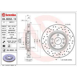 Brembo Δισκόπλακα - 09.B352.1X