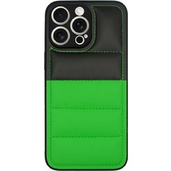 Vivid Puffer Back Cover Apple iPhone 15 Pro Max Green/Black