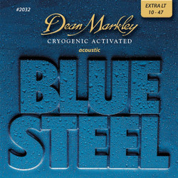 Dean Markley Blue Steel DM2032 Σετ 6 Χορδές Ακουστικής Κιθάρας Nickel Plated Steel 10-47" Extra Light Tension