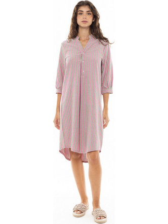 Pink Label Γυναικείο Καφτάνι Παραλίας Μακρύ Ροζ B349