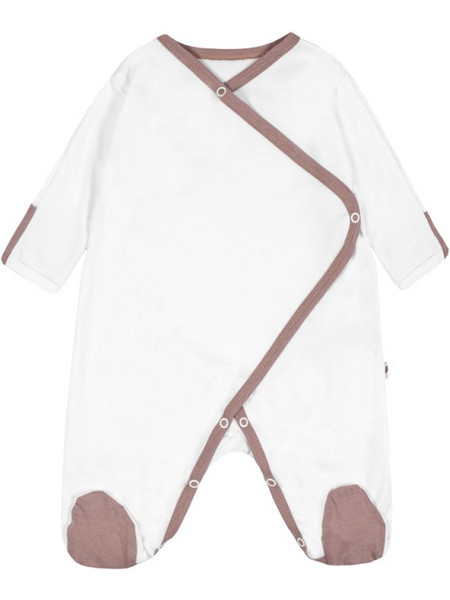 Nanaf Organic - Φορμάκι κιμονό λευκό Vintage Rose