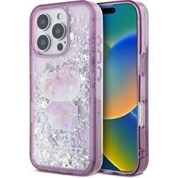 Hello Kitty Liquid Glitter 50TH Anniversary Party iPhone 16 Pro Case - Purple - (Hel000155-0)