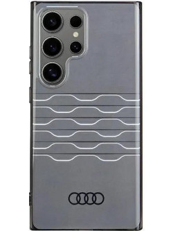 Audi IML Geometric Pattern Case S24 Ultra S928 black/black hardcase AU-IMLS24U-A6/D3-BK - (AUDI000141-0)