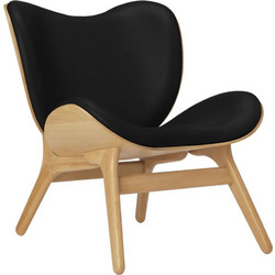 Πολυθρόνα A Conversation Piece Hope Leather 5501C5501-12 70x83x83cm Oak Black