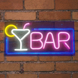 EL131321 | EL131321|NEON LED STRIPS BAR neonbackboard|USB ΚΑΛΩΔΙΟ 1mt|5V|420x15x220|enjoysimplicity(TM)