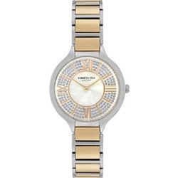 Kenneth Cole Γυναικείο Ρολόι με Ασημί Ροζ Χρυσό Μεταλλικό Μπρασελέ KC51011003