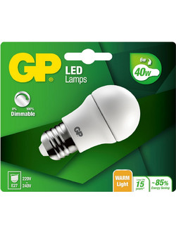 GP - LED Lamp Mini Globe, E27, DIM, 6W (40W) 470lm