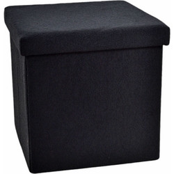 Σκαμπο Αναδιπλουμένο Μαύρο Ύφασμα 40x40x38cm ANKOR