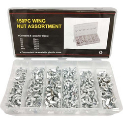 Σετ παξιμάδια πεταλούδα - 150pcs - 678177