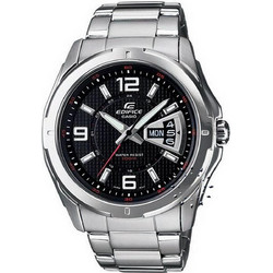 Casio Edifice Ανδρικό Ρολόι με Ασημί Μεταλλικό Μπρασελέ EF-129D-1AVEF