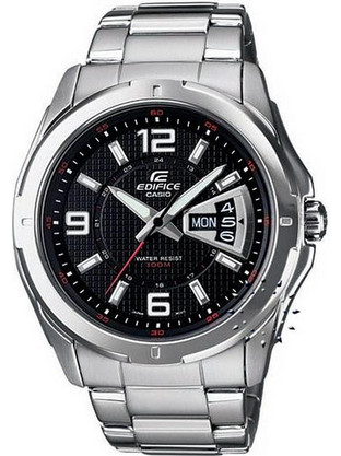 Casio Edifice Ανδρικό Ρολόι με Ασημί Μεταλλικό Μπρασελέ EF-129D-1AVEF