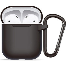 Blueo Θήκη Σιλικόνης για AirPods 1 Μαύρη