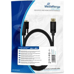 MediaRange Cable DVI-D male - DisplayPort male 2m Μαύρο